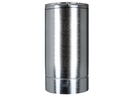 Труба термо (50мм) 0.5м Ø100/200 нерж/оц для Дымохода, сталь AiSi304 ≠0.8мм