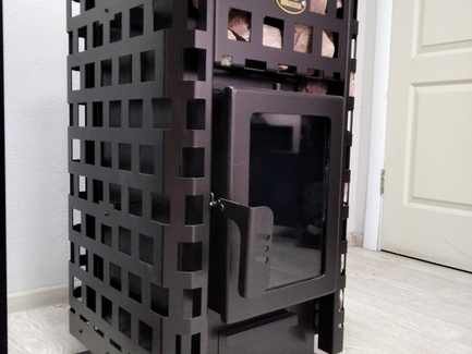 Печь Вертикаль ПОВ-100 ВК отопительно-варочная (с каменным теплоаккумулятором)
